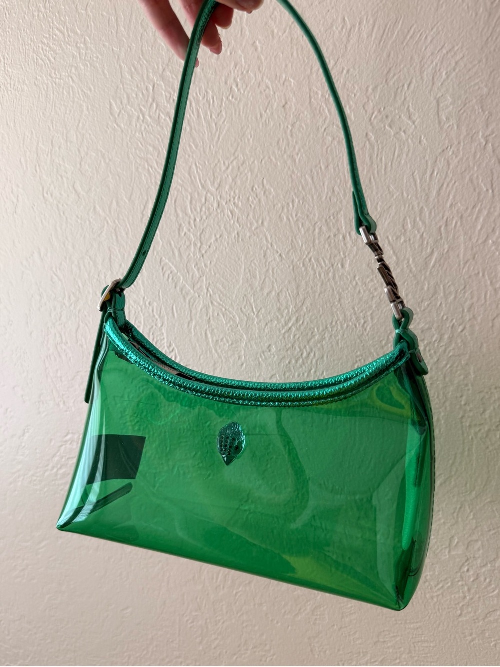 Kurt Geiger Clear Vinyl Sling Purse (World Cup friendly) ⚽️💚✨ - Picture 3 of 8